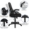 Emma and Oliver High Back Mesh Ergonomic Office Chair with Flip-up Arms